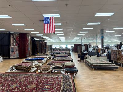 Oriental Rug displays at Essis & Sons